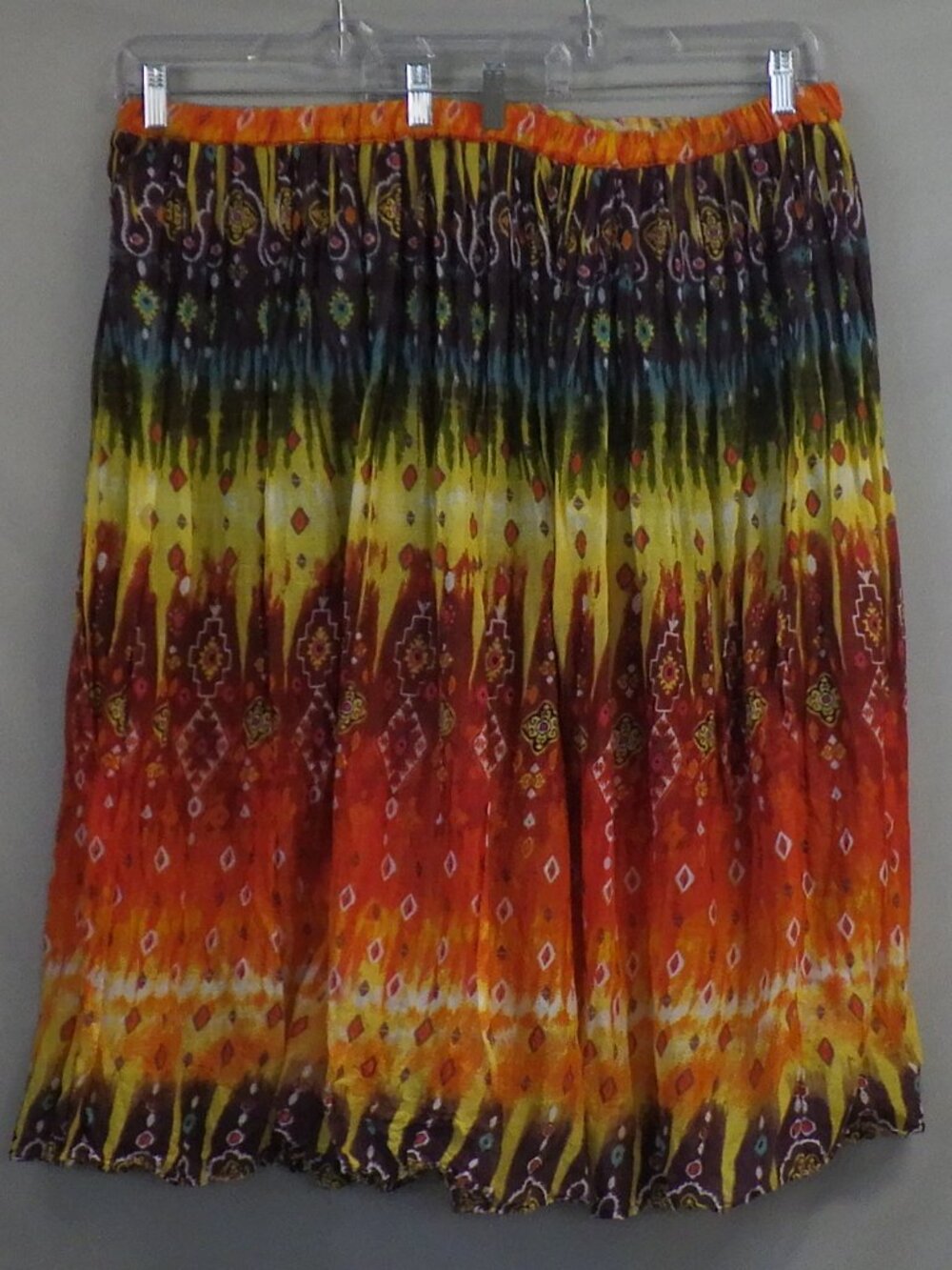 New Direction Boho Crinkle Broomstick Maxi Skirt   A676